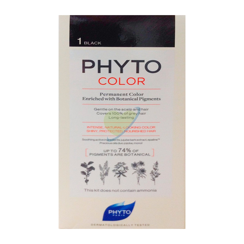 Phyto Linea Phyto Color Colorazione Permanente Delicata 1 Nero Intenso