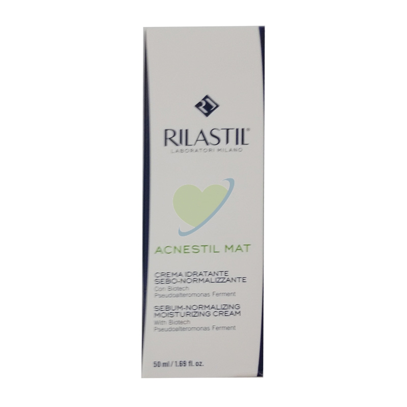 Rilastil Linea Acnestil Mat Crema Idratante Pelli Acneiche Sensibili 50 ml