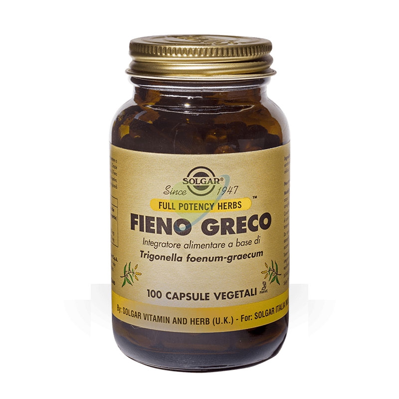 Solgar Linea Colestorolo e Trigliceridi Fieno Greco Integratore 100 Capsule