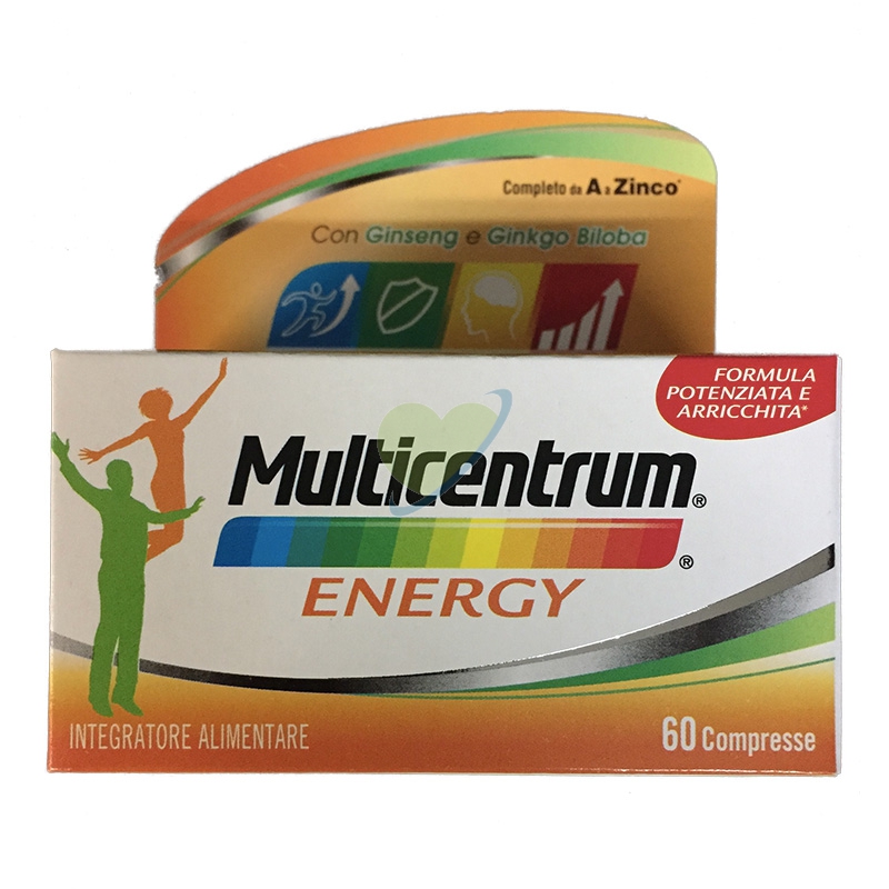 Multicentrum Linea Vitamine Minerali Energy Integratore Alimentare 60 Compresse