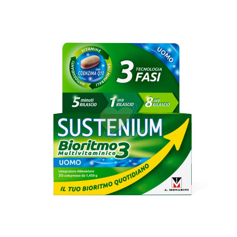 Menarini Linea Sustenium Bioritmo3 Integratore Multivitaminico Uomo 30 Compresse