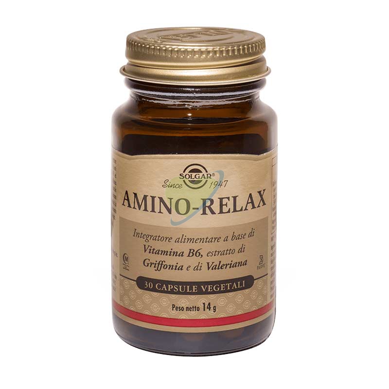 Solgar Linea Benessere Energia Amino-Relax Integratore Alimentare 30 Capsule