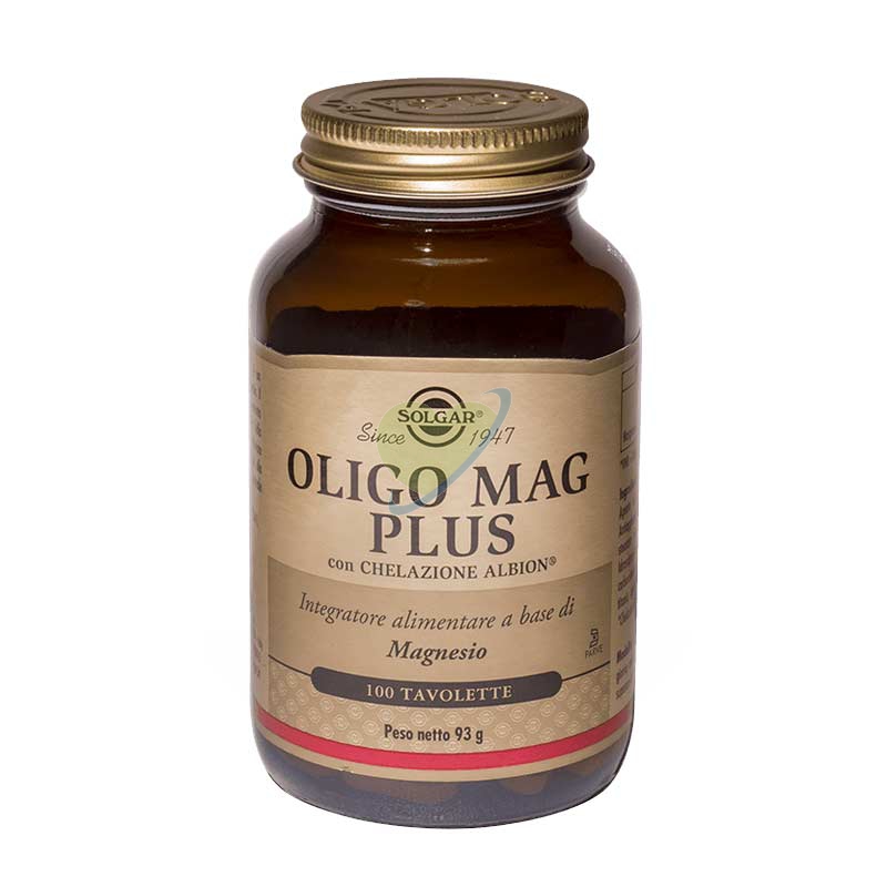 Solgar Linea Vitamine e Minerali Oligo Mag Plus Integratore 100 Tavolette