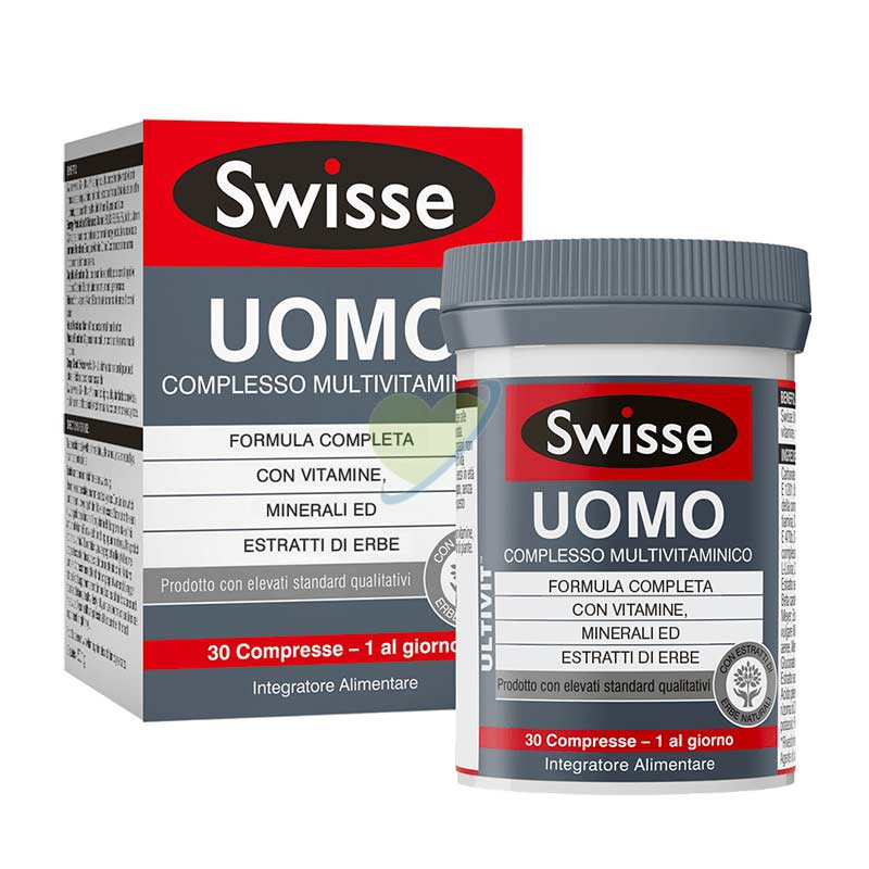 Swisse Multivitaminico Uomo Integratore Alimentare 30 compresse