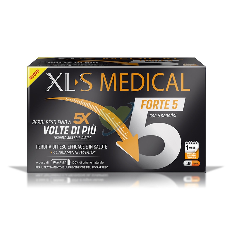 XLS Medical Linea Dispositivi Medici Forte 5 Controllo del Peso 180 Capsule