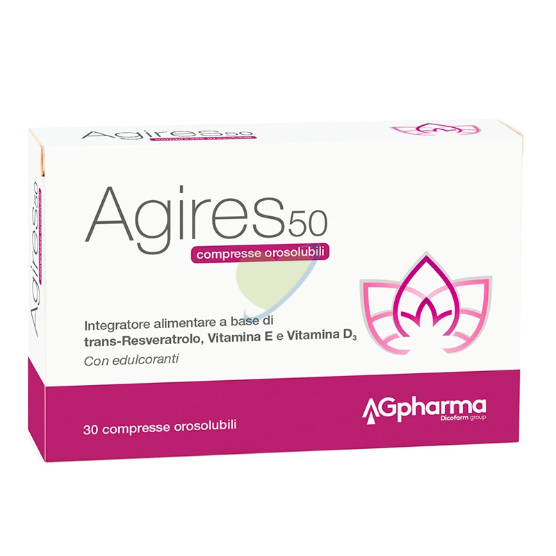 AG Pharma Linea Vitamine Minerali Agires 50 Integratore Alimentare 30 Compresse