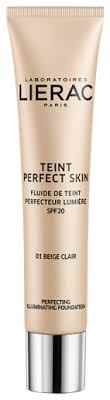 Lierac Teint Perfect Skin   Fondotinta Fluido 01 Beige Claire  30ml