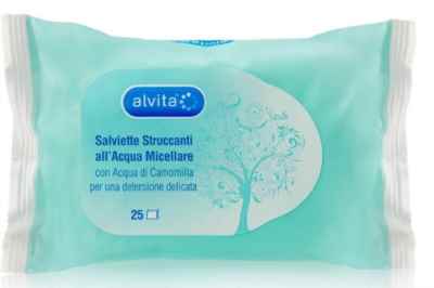 Alvita Salviettine Struccanti Acqua Micellare 25 Pezzi
