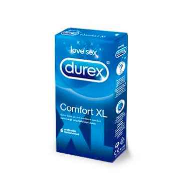 Durex Linea Classic Profilattici Comfort XL Confezione con 6 Profilattici Extra