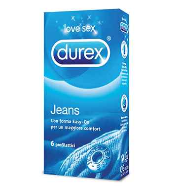 Durex Linea Classic Jeans Vestibilità Easy On Confezione con 12 Profilattici