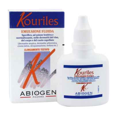 Abiogen Pharma Linea Kouriles Emulsione Fluida Lenitiva nelle Dermatiti 30 ml