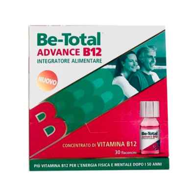 Betotal Linea Vitamine e Minerali Be Total Advance B12 Integratore 30 Flaconcini