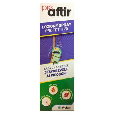 Aftir Linea Anti Pediculosi Pre Aftir Spray Preventivo Protettivo Delicato 100ml