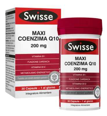 Swisse Linea Benessere ed Energia Maxi Coenzima Q10 Integratore 30 Capsule