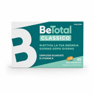 Confezione di Be-Total 40 compresse a base di vitamine del gruppo B.
