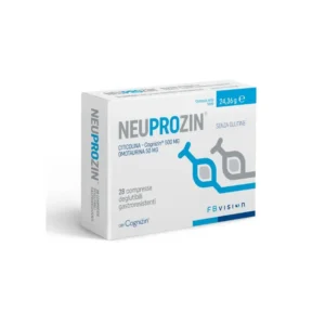 Confezione di FB Vision Neuprozin a base di Citicolina ultrapura Cognizin, Omotaurina e Vitamina E.