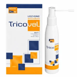 Flacone di Tricovel Lozione Spray anticaduta Giuliani 125 ml con complesso PRO AF.