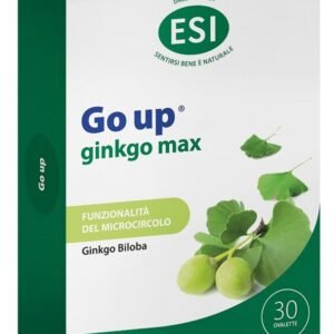 Confezione di Go Up GinkgoMax ESI a base di Ginkgo biloba titolato al 26%