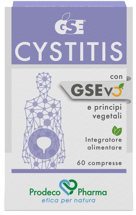 GSE Cystitis 60 compresse, integratore con uva ursina, semi di pompelmo, pilosella ed erica.