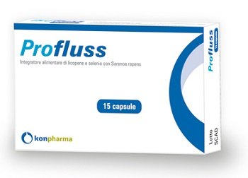 Confezione di Profluss Konpharma a base di Serenoa repens, licopene e selenio