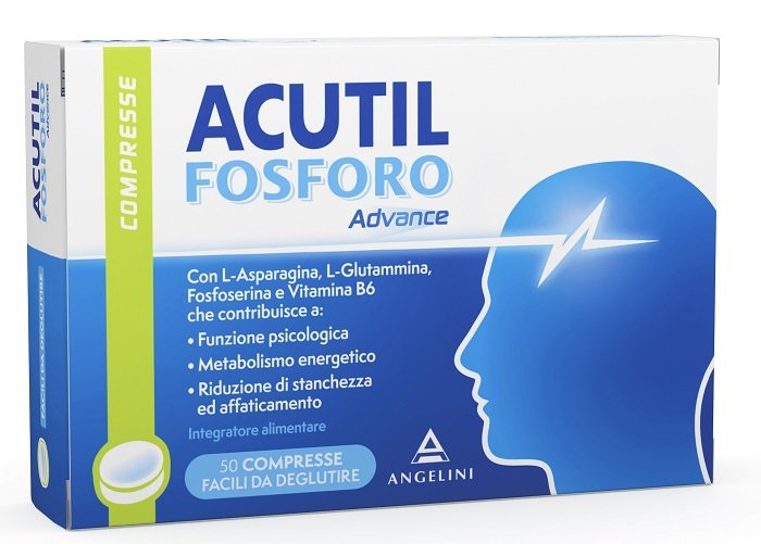 Acutil Fosforo Advance 50 compresse con fosfoserina e vitamina B6.