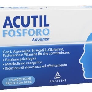Acutil Fosforo Advance 10 flaconcini con fosfoserina e vitamina B6.