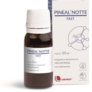 Confezione di Pineal Notte Fast Gocce 10 ml a base di melatonina