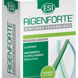 Confezione di Esi Rigenforte Naturcaps a base di Biotinax, biotina, selenio e zinco per capelli e unghie