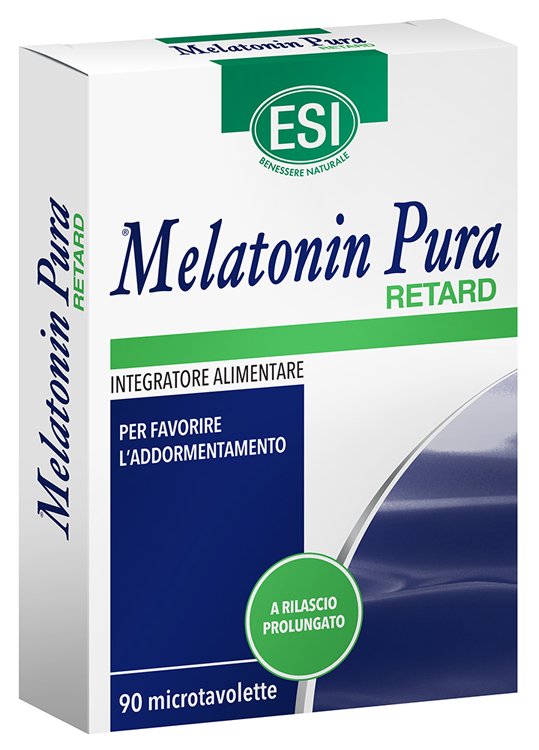 Melatonin Pura Retard ESI, 90 microtavolette con melatonina 1 mg a rilascio prolungato.