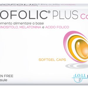 Inofolic Plus 20 Capsule, complemento alimentare con myo-inositolo, melatonina e acido folico.