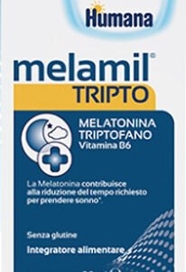 Melamil Tripto Humana gocce 30 ml con melatonina e triptofano.