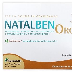 Natalben Oro 28 bustine orosolubili gravidanza con folato e ferro.