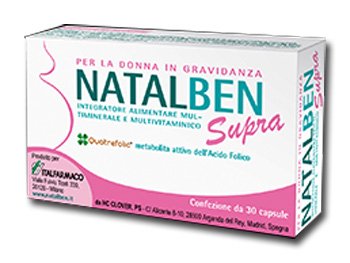 Natalben Supra 30 capsule integratore gravidanza con folato e DHA