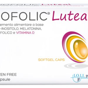 Inofolic Luteal 20 capsule molli, complemento alimentare con myo-inositolo, melatonina e vitamina D.