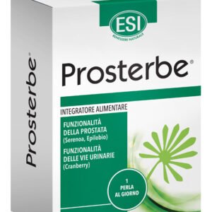 Astuccio di ESI Prosterbe 30 perle con estratti titolati di serenoa, epilobio e cranberry.