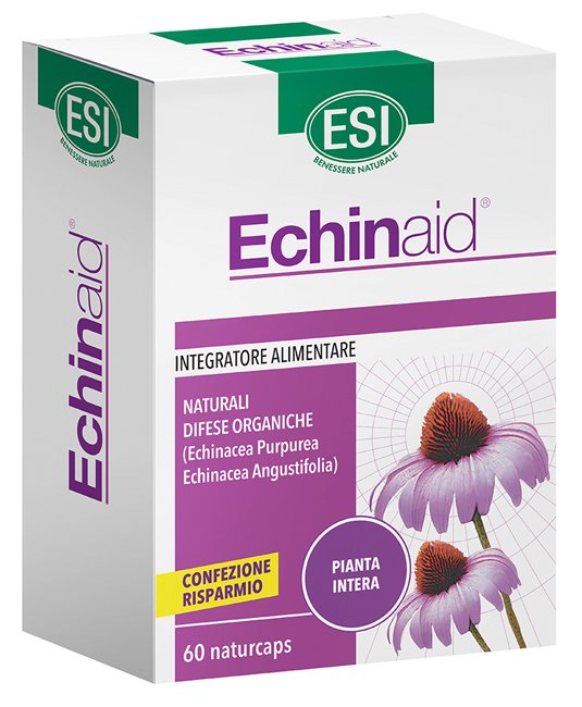 ESI Echinaid 60 naturcaps, integratore a base di estratti titolati di echinacea.