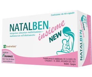 Natalben Insieme New 60 capsule allattamento con folato e DHA.