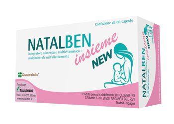 Natalben Insieme New 60 capsule allattamento con folato e DHA.