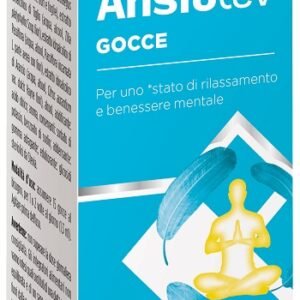 Confezione di Ansiolev Gocce Specchiasol a base di biancospino, tiglio, passiflora e fiori d'arancio