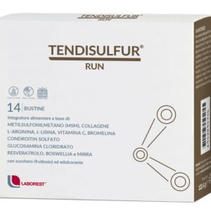 Tendisulfur Run 14 bustine integratore Laborest con MSM collagene e vitamina C.
