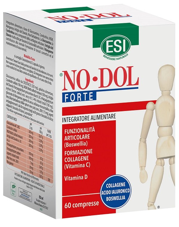 No Dol Forte ESI 60 compresse con boswellia e collagene tipo II.