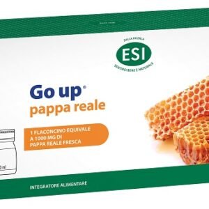 Go Up Pappa Reale ESI, 10 flaconcini da 30 ml con pappa reale liofilizzata.