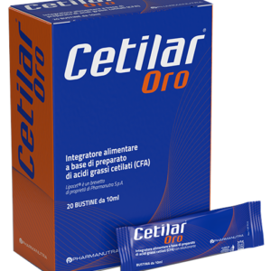 Cetilar Oro 20 stick da 10 ml, integratore con acidi grassi cetilati Lipocet.