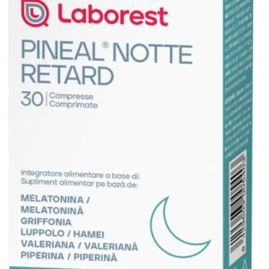 Confezione di Pineal Notte Retard a base di melatonina, griffonia e valeriana