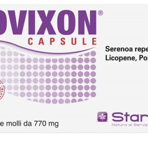 Confezione di Novixon 20 capsule molli a base di Serenoa repens, licopene, polline e zinco