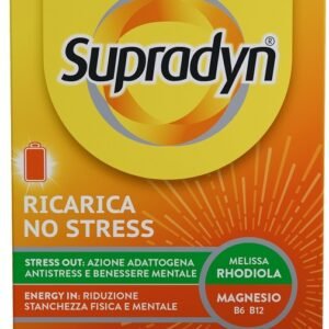 Supradyn Ricarica No Stress 20 bustine integratore magnesio vitamine B rodiola melissa.