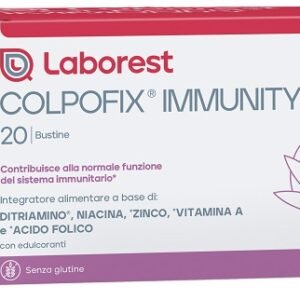 Confezione di Colpofix Immunity 20 bustine a base di zinco, vitamina A, niacina e acido folico