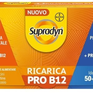 Supradyn Ricarica Pro B12 10 flaconcini integratore vitamina B12 niacina zinco.