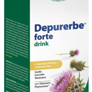 Depurerbe Forte ESI, flacone da 500 ml con cardo mariano, carciofo e tarassaco.