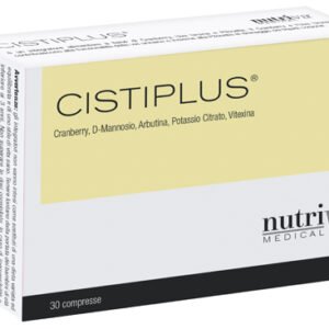 Confezione di Cistiplus 30 compresse a base di cranberry, uva ursina, D-mannosio e pilosella
